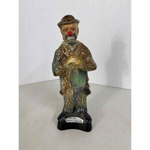 Emmett Kelly Sad Clown Ceramic Decanter Bottle James Beam 1973 Collectible‎